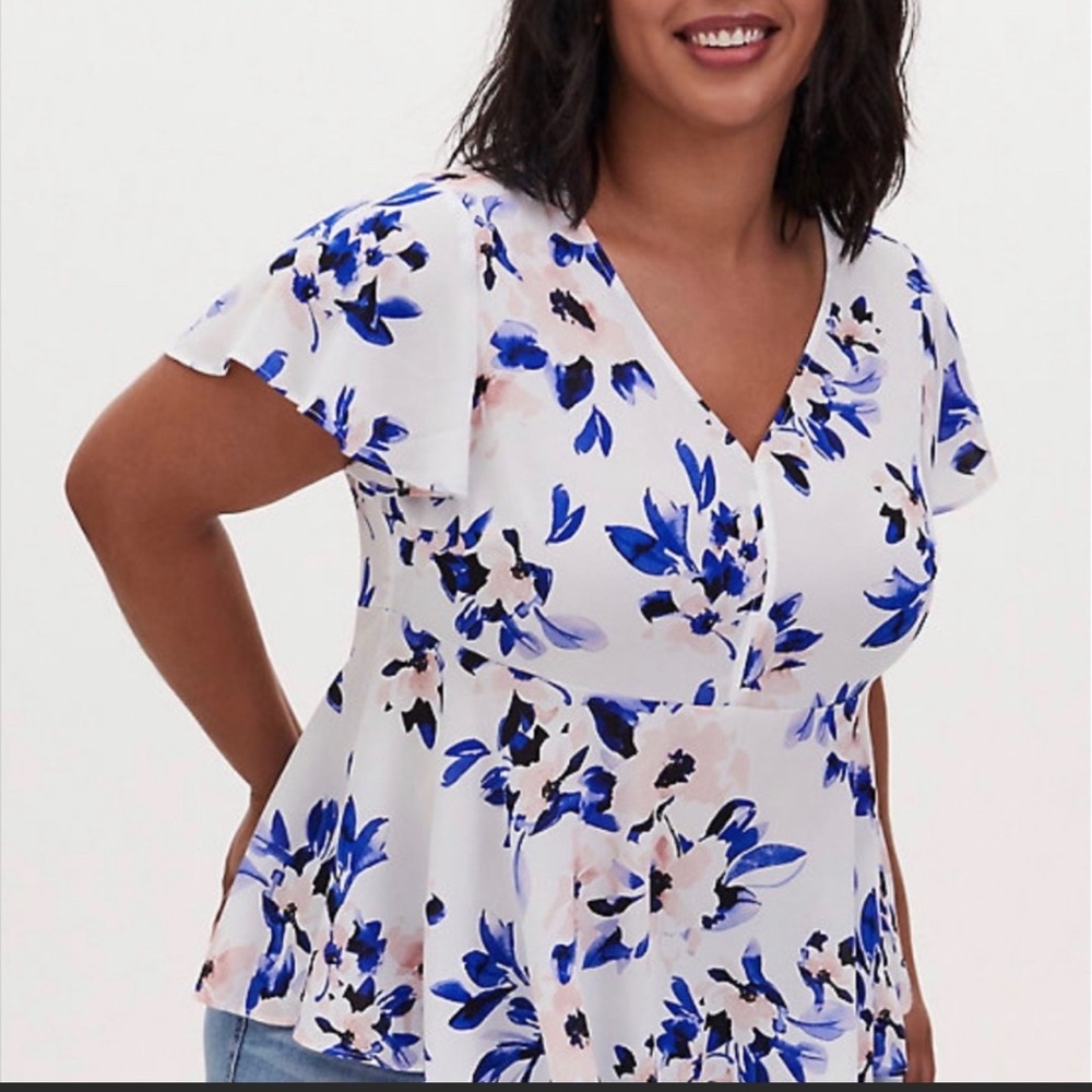 ❌SOLD❌ Torrid Peplum Blouse